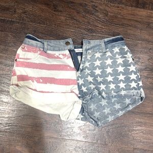 Red, White and Blue Flag Shorts